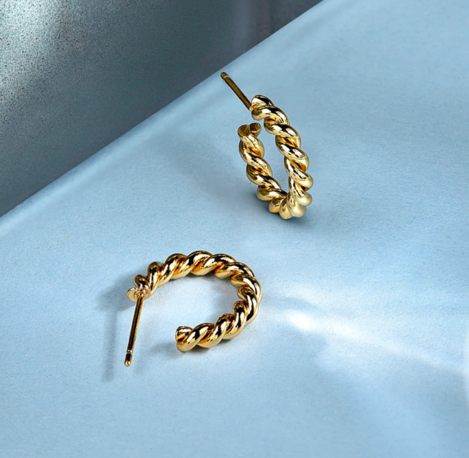 Kamakshi Rope Hoops Stylish Earrings for Women and Girl - Image 4