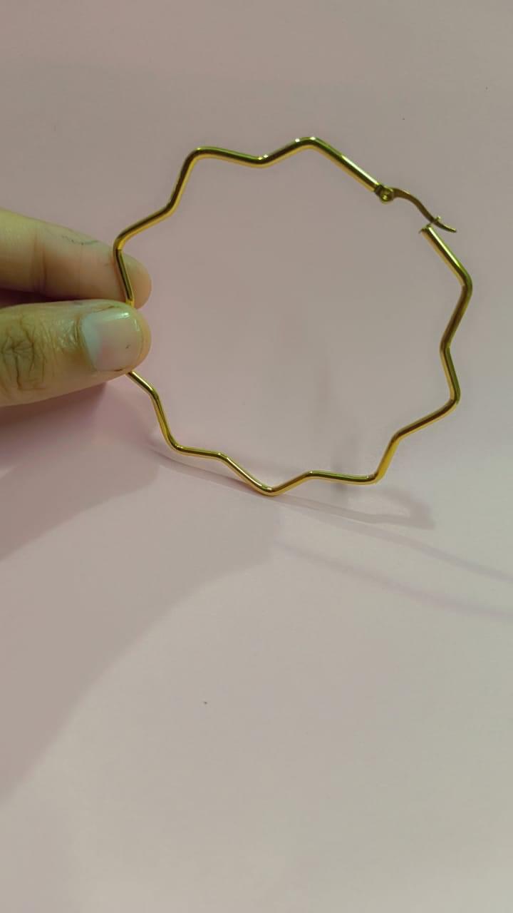 Kana Silver Hoop Earrings - Image 2