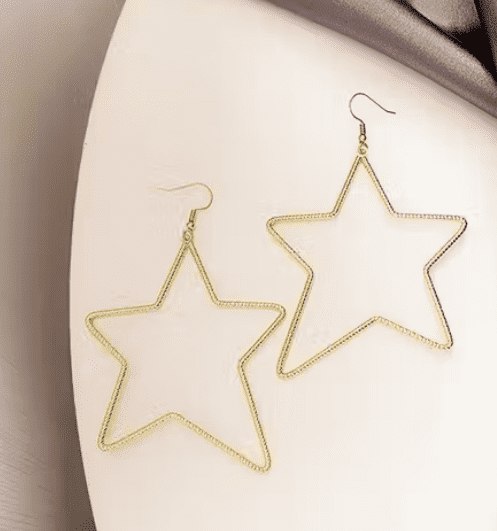 Korean Golden star Hoop - Image 2