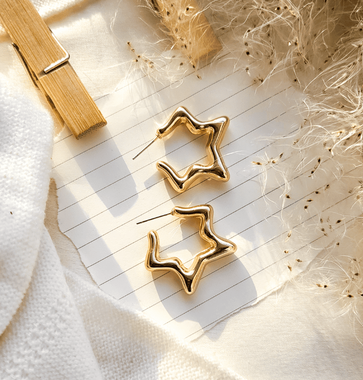 Stella Stud, Gold Anti Tarnish - Image 2